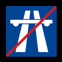 End of the motorway.