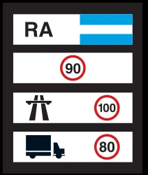 National speed limits.