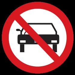 Cars prohibited.