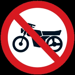 Motorcycles prohibited.