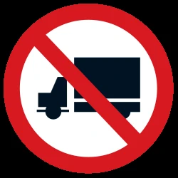 Trucks prohibited.