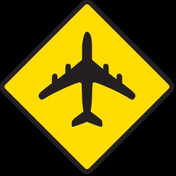 Warning for low-flying aircrafts.