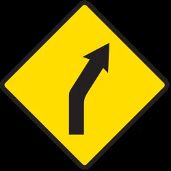 Warning for a curve to the right.