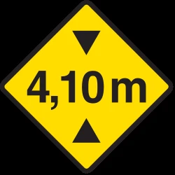 Warning for a limited height.