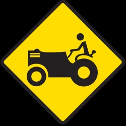 Warning for tractors.