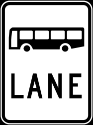 Lane for buses.