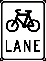 Lane for cyclists.