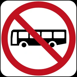 Buses prohibited.