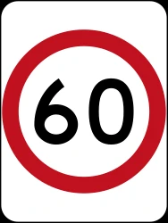 Begin of a speed limit.