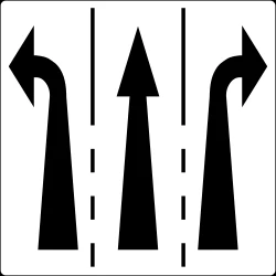 Overview of the lanes and their direction.