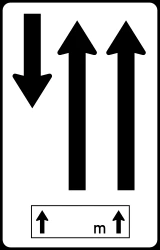 Overview of the lanes and their direction.