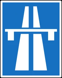 Begin of a motorway.