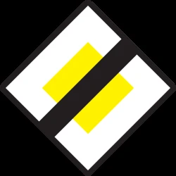 End of the priority road.