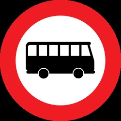 Buses prohibited.