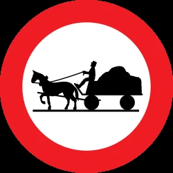 Horsecarts prohibited.