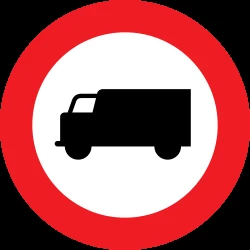 Trucks prohibited.
