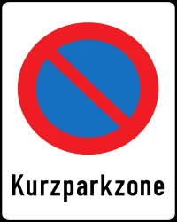 Zone with a limited parking time.