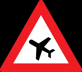 Warning for low-flying aircrafts.