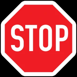 Stop and give way to all drivers.