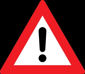 Warning for a danger with no specific traffic sign.