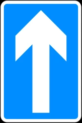 Road with one-way traffic.