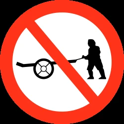 Handcarts prohibited.