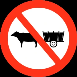 Horsecarts prohibited.