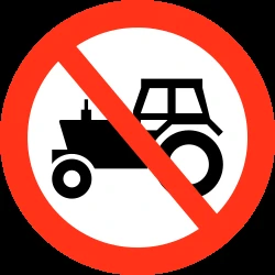 Tractors prohibited.