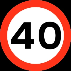 Begin of a speed limit.