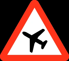 Warning for low-flying aircrafts.