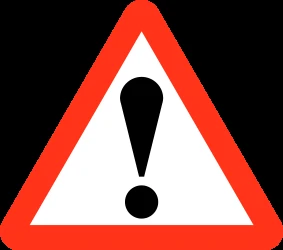 Warning for a danger with no specific traffic sign.