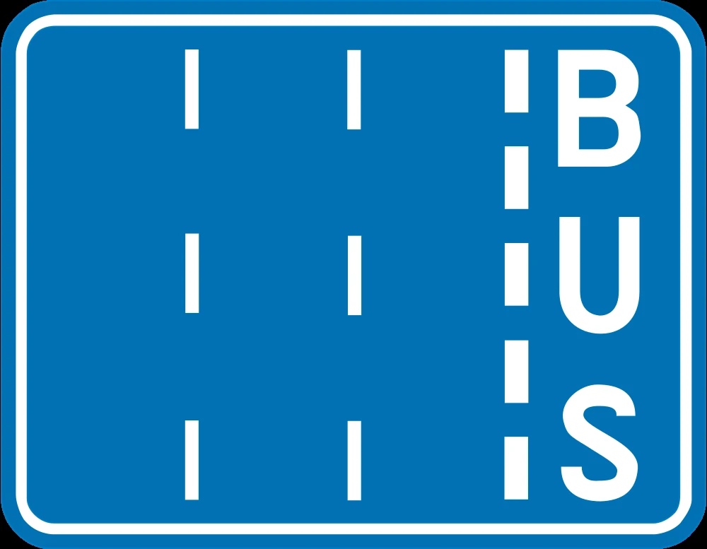 Lane for buses.