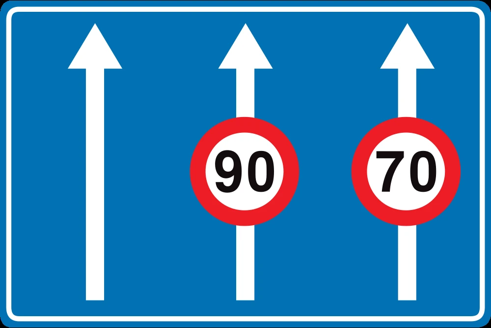 Maximum speed of a lane.