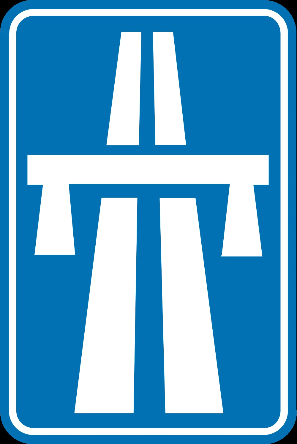 Begin of a motorway.