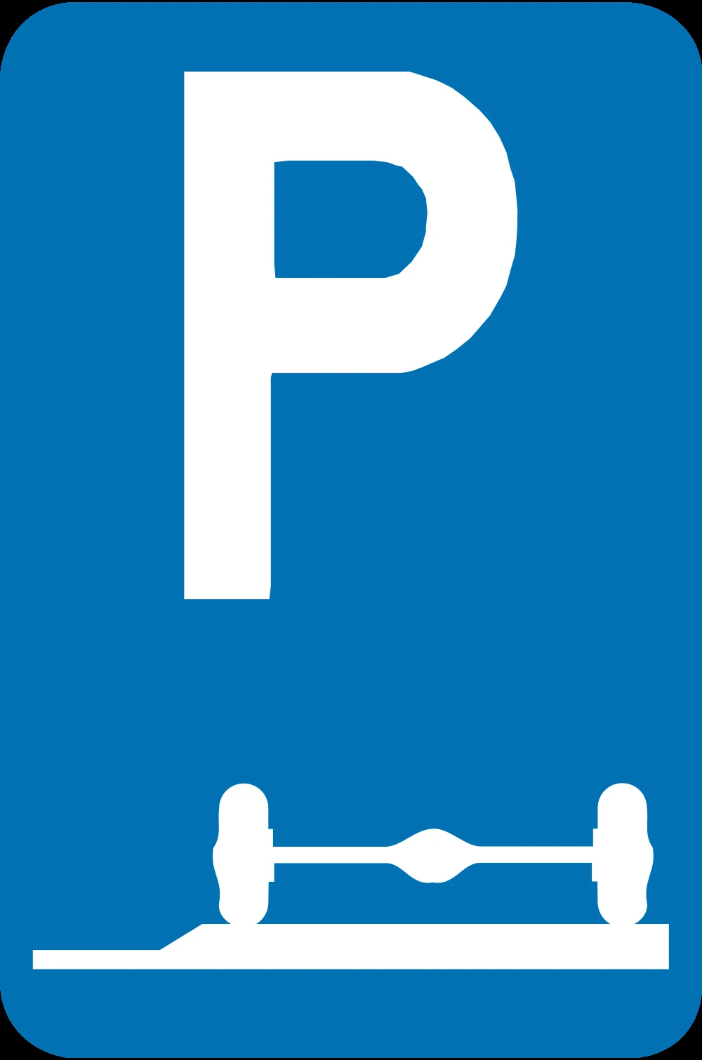 Parking only allowed on the verge or sidewalk.