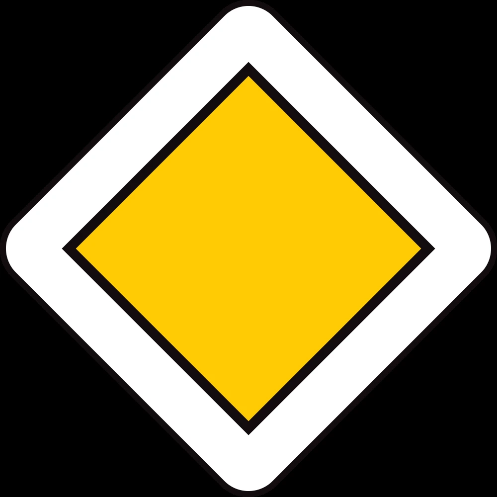 Begin of a priority road.