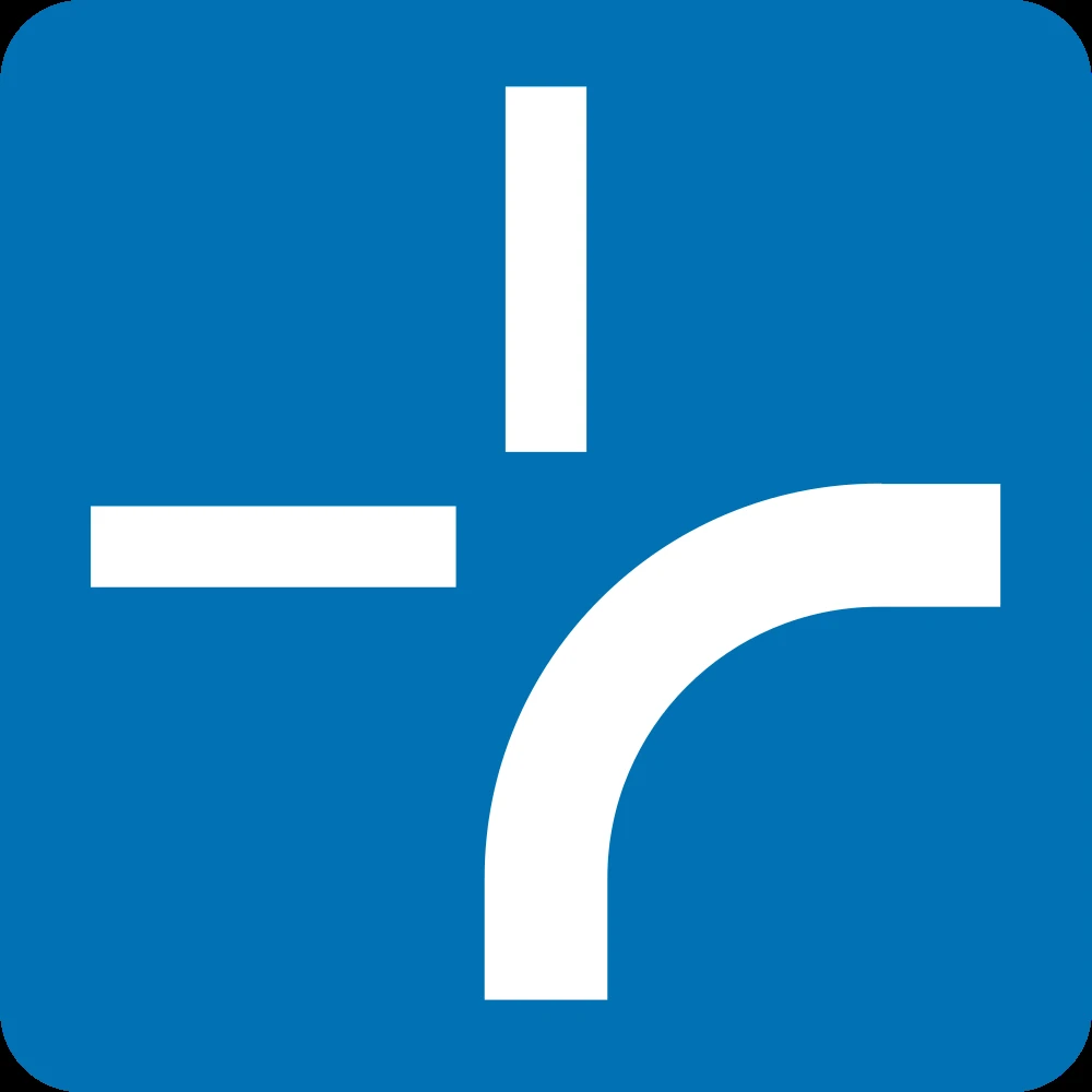 Curve of the main road.