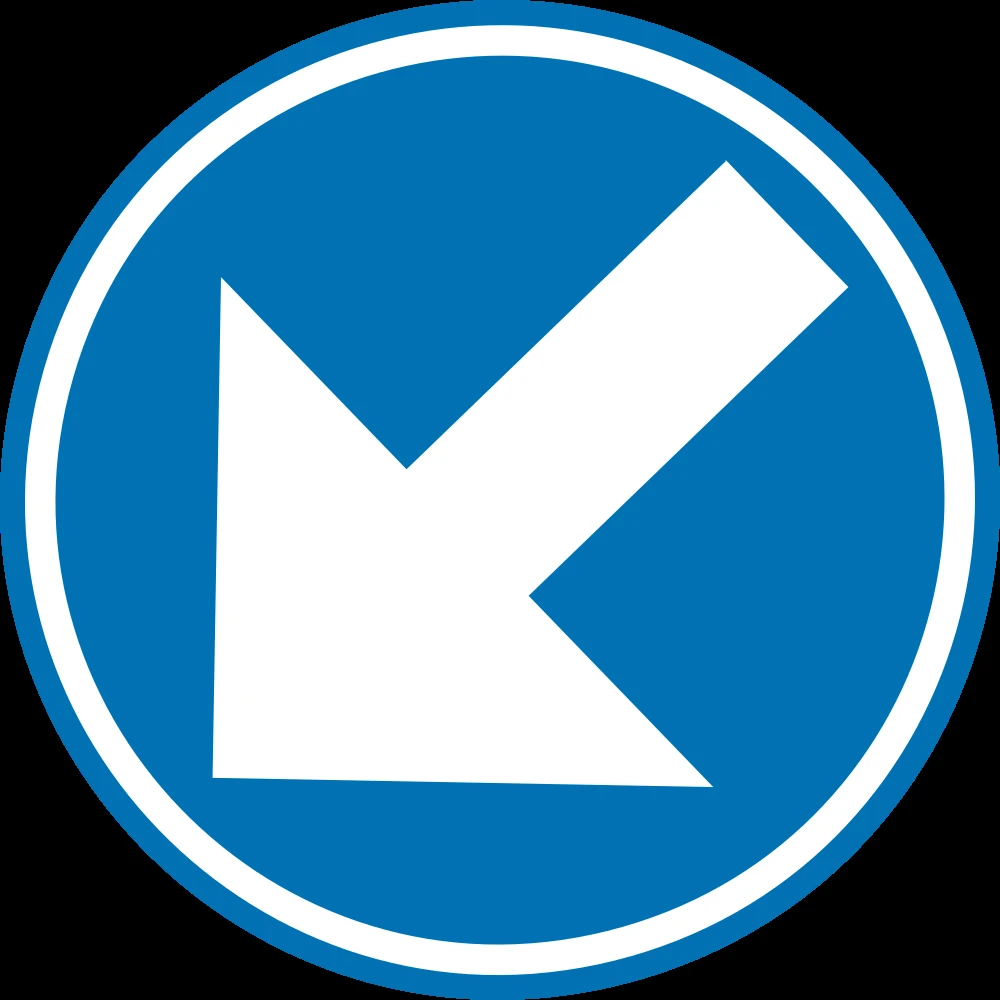 Passing left mandatory.