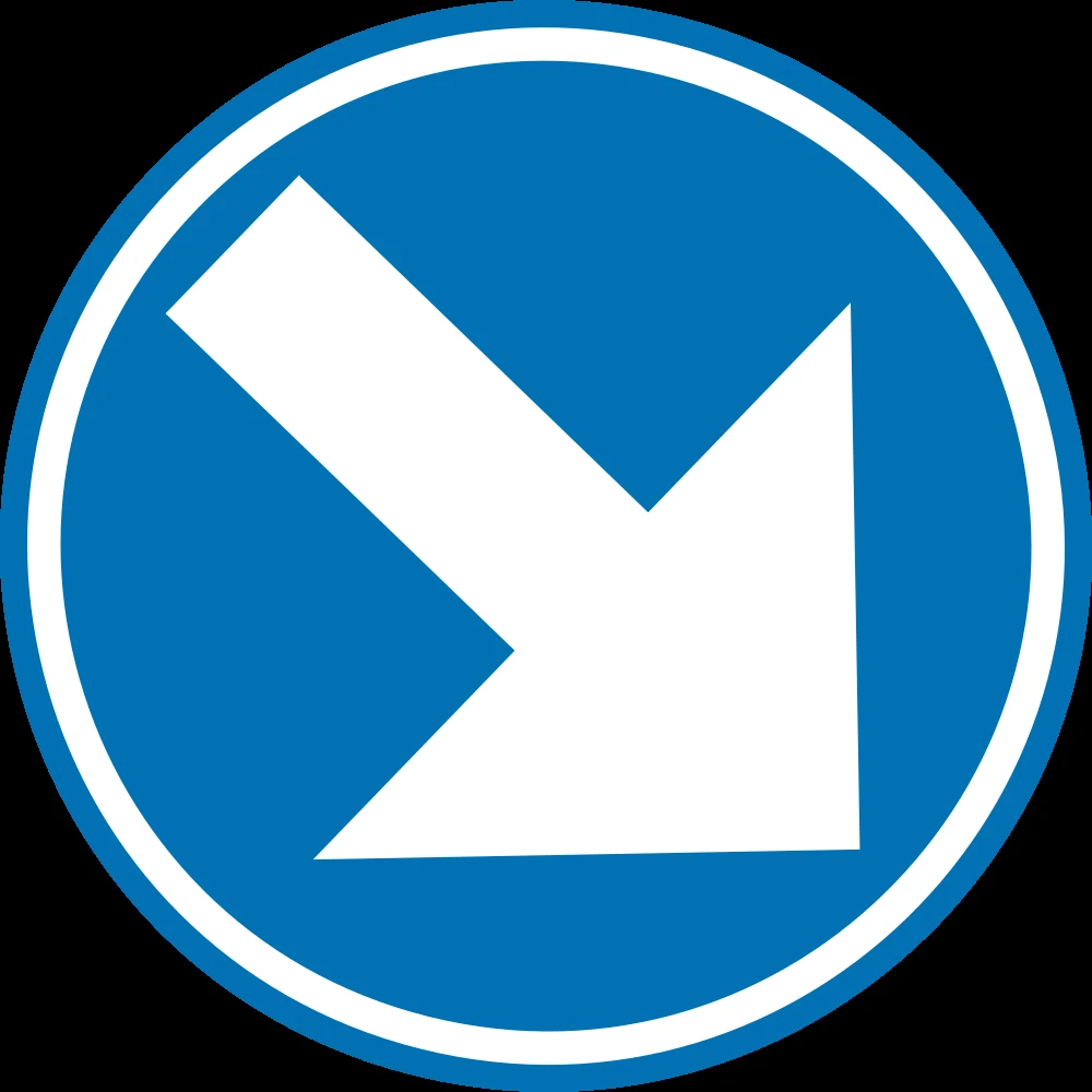 Passing right mandatory.