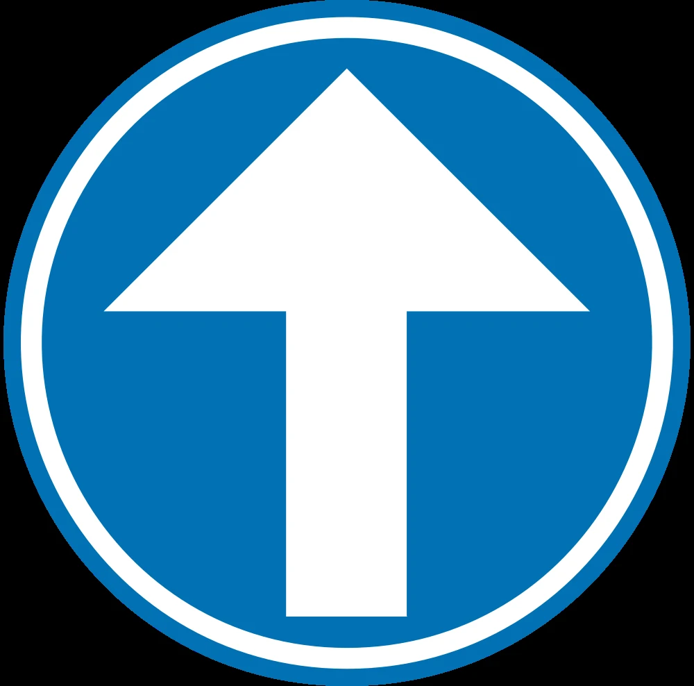 Driving straight ahead mandatory.