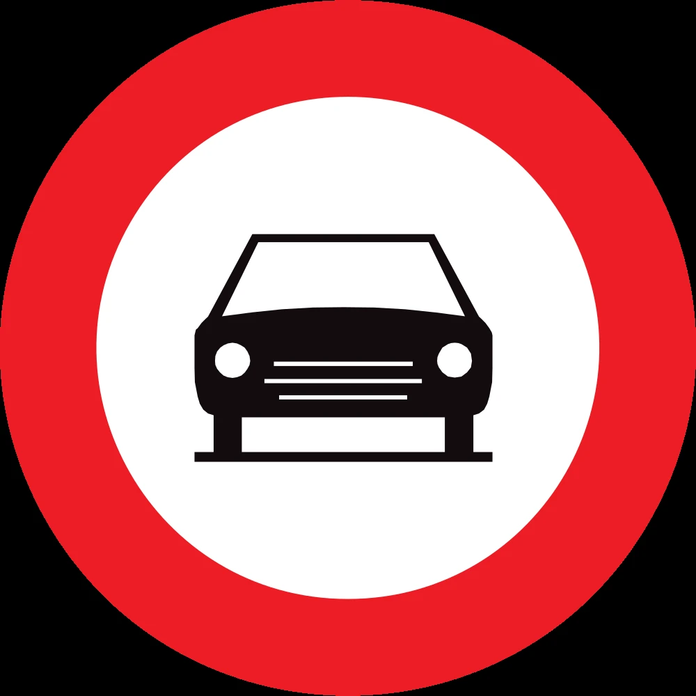 Cars prohibited.