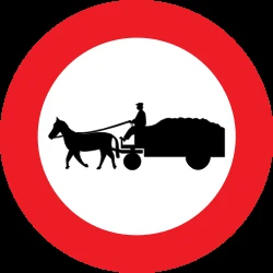 Horsecarts prohibited.