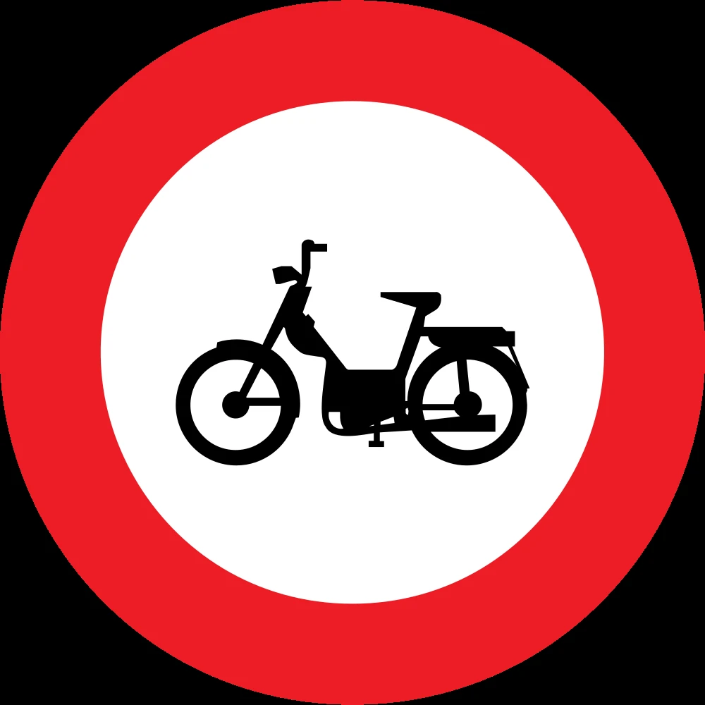 Mopeds prohibited.