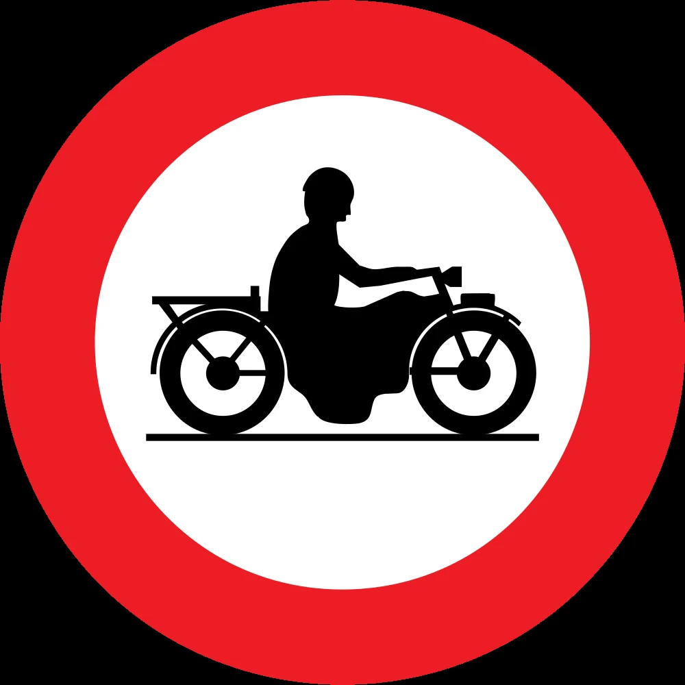 Motorcycles prohibited.