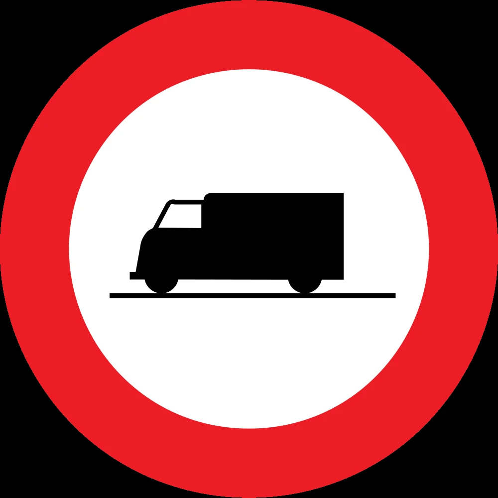 Trucks prohibited.