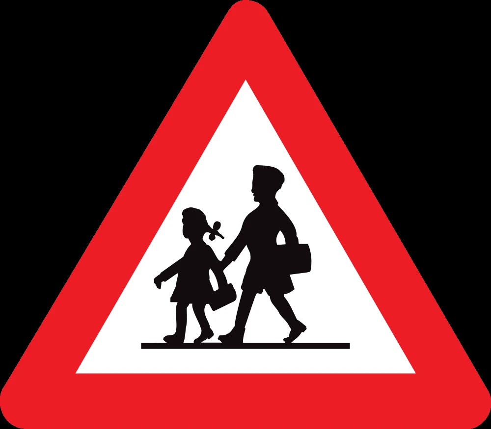 Warning for children.