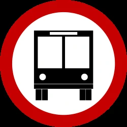 Mandatory lane for buses.