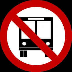 Buses prohibited.