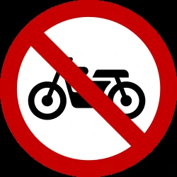 Motorcycles prohibited.