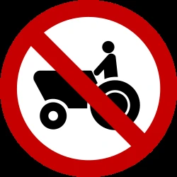 Tractors prohibited.